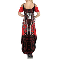 Canterbury 2026 Rugby Custom Summer Maxi Dress NZ Maori Silver Fern LT14 - Polynesian Pride