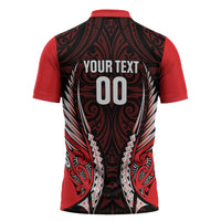 Canterbury 2026 Rugby Custom Zipper Polo Shirt NZ Maori Silver Fern LT14 - Polynesian Pride