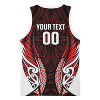 Counties Manukau 2026 Rugby Custom Basketball Jersey NZ Maori Silver Fern LT14 - Polynesian Pride