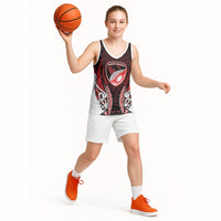Counties Manukau 2026 Rugby Custom Basketball Jersey NZ Maori Silver Fern LT14 - Polynesian Pride