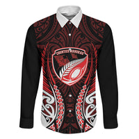 Counties Manukau 2026 Rugby Custom Family Matching Off Shoulder Maxi Dress and Hawaiian Shirt NZ Maori Silver Fern