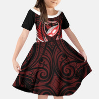 Counties Manukau 2026 Rugby Custom Family Matching Tank Maxi Dress and Hawaiian Shirt NZ Maori Silver Fern