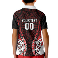Counties Manukau 2026 Rugby Custom Kid Polo Shirt NZ Maori Silver Fern LT14 - Polynesian Pride