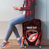 Counties Manukau 2026 Rugby Custom Luggage Cover NZ Maori Silver Fern LT14 - Polynesian Pride