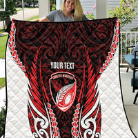Counties Manukau 2026 Rugby Custom Quilt NZ Maori Silver Fern
