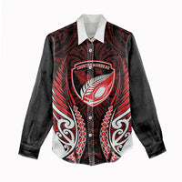 Counties Manukau 2026 Rugby Custom Women Casual Shirt NZ Maori Silver Fern LT14 - Polynesian Pride