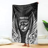 Hawke's Bay 2026 Rugby Custom Blanket NZ Maori Silver Fern LT14 - Polynesian Pride