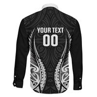 Hawke's Bay 2026 Rugby Custom Family Matching Tank Maxi Dress and Hawaiian Shirt NZ Maori Silver Fern LT14 Son's Shirt Black - Polynesian Pride