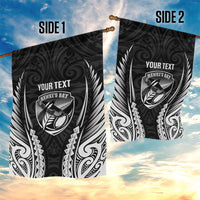 Hawke's Bay 2026 Rugby Custom Garden Flag NZ Maori Silver Fern