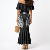 Hawke's Bay 2026 Rugby Custom Mermaid Dress NZ Maori Silver Fern LT14 - Polynesian Pride