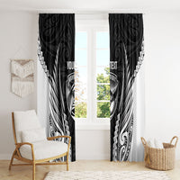 Hawke's Bay 2026 Rugby Custom Window Curtain NZ Maori Silver Fern