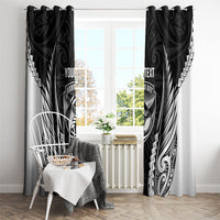 Hawke's Bay 2026 Rugby Custom Window Curtain NZ Maori Silver Fern