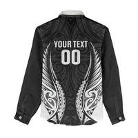Hawke's Bay 2026 Rugby Custom Women Casual Shirt NZ Maori Silver Fern