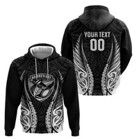 Hawke's Bay 2026 Rugby Custom Zip Hoodie NZ Maori Silver Fern LT14 - Polynesian Pride