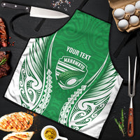 Manawatu 2026 Rugby Custom Apron NZ Maori Silver Fern LT14 Green - Polynesian Pride