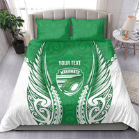 Manawatu 2026 Rugby Custom Bedding Set NZ Maori Silver Fern
