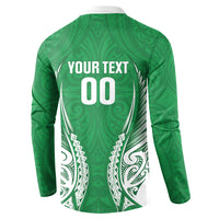 Manawatu 2026 Rugby Custom Button Sweatshirt NZ Maori Silver Fern LT14 - Polynesian Pride