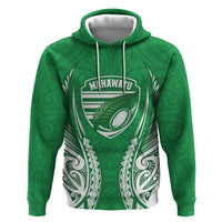 Manawatu 2026 Rugby Custom Hoodie NZ Maori Silver Fern LT14 Pullover Hoodie Green - Polynesian Pride