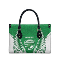 Manawatu 2026 Rugby Custom Leather Bag NZ Maori Silver Fern