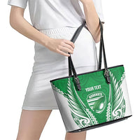 Manawatu 2026 Rugby Custom Leather Tote Bag NZ Maori Silver Fern