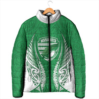 Manawatu 2026 Rugby Custom Padded Jacket NZ Maori Silver Fern LT14 - Polynesian Pride