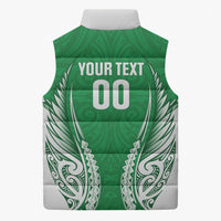 Manawatu 2026 Rugby Custom Sleeveless Puffer Jacket NZ Maori Silver Fern