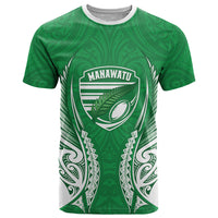 Manawatu 2026 Rugby Custom T Shirt NZ Maori Silver Fern