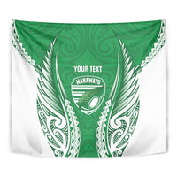 Manawatu 2026 Rugby Custom Tapestry NZ Maori Silver Fern