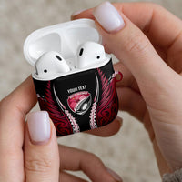 North Harbour 2026 Rugby Custom AirPods Case NZ Maori Silver Fern