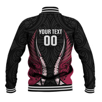 North Harbour 2026 Rugby Custom Baseball Jacket NZ Maori Silver Fern