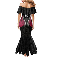 North Harbour 2026 Rugby Custom Mermaid Dress NZ Maori Silver Fern LT14 - Polynesian Pride