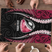 North Harbour 2026 Rugby Custom Puzzle NZ Maori Silver Fern LT14 - Polynesian Pride