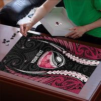 North Harbour 2026 Rugby Custom Puzzle NZ Maori Silver Fern LT14 - Polynesian Pride