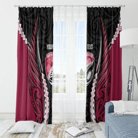 North Harbour 2026 Rugby Custom Window Curtain NZ Maori Silver Fern