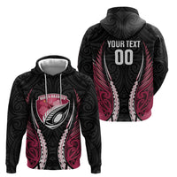 North Harbour 2026 Rugby Custom Zip Hoodie NZ Maori Silver Fern LT14 - Polynesian Pride