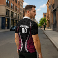 North Harbour 2026 Rugby Custom Zipper Polo Shirt NZ Maori Silver Fern LT14 - Polynesian Pride