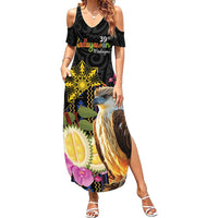 Kadayawan Philippines Family Matching Summer Maxi Dress and Hawaiian Shirt Filipino Eagle Happy 39th Anniversary