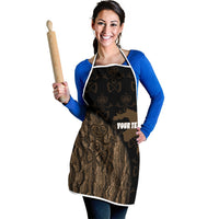 Moriori Kekoru New Zealand Personalised Apron Kopi Rakau Carving Chatham Islands Map LT14 - Polynesian Pride