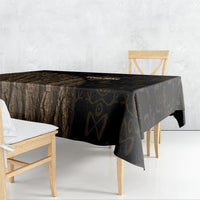Moriori Kekoru New Zealand Personalised Tablecloth Kopi Rakau Carving Chatham Islands Map LT14 - Polynesian Pride