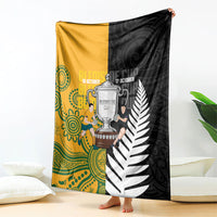 New Zealand Australia Rugby Bledisloe 2026 Blanket Champion Trophy Maori Aboriginal Art LT14 - Polynesian Pride