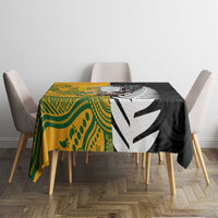New Zealand Australia Rugby Bledisloe 2026 Tablecloth Champion Trophy Maori Aboriginal Art LT14 - Polynesian Pride