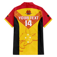 Custom Papua New Guinea Rubgby Family Matching Off Shoulder Short Dress and Hawaiian Shirt Pacific 2023 Go PNG Kumuls LT14 - Polynesian Pride