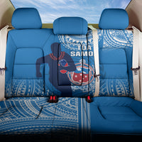 Samoa Rugby Back Car Seat Cover Pacific 2023 Go Toa Samoa LT14 One Size Blue - Polynesian Pride