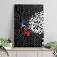 Philippines Strong Canvas Wall Art Filipino Map Polynesian Tattoo - Polynesian Pride