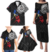 Philippines Strong Family Matching Puletasi and Hawaiian Shirt Filipino Map Polynesian Tattoo - Polynesian Pride