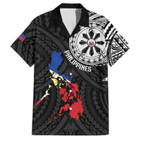 Philippines Strong Family Matching Summer Maxi Dress and Hawaiian Shirt Filipino Map Polynesian Tattoo - Polynesian Pride