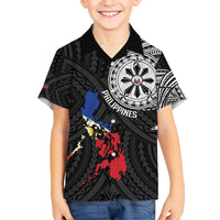 Philippines Strong Hawaiian Shirt Filipino Map Polynesian Tattoo - Polynesian Pride