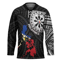 Philippines Strong Hockey Jersey Filipino Map Polynesian Tattoo - Polynesian Pride