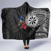Philippines Strong Hooded Blanket Filipino Map Polynesian Tattoo - Polynesian Pride