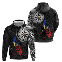 Philippines Strong Hoodie Filipino Map Polynesian Tattoo - Polynesian Pride